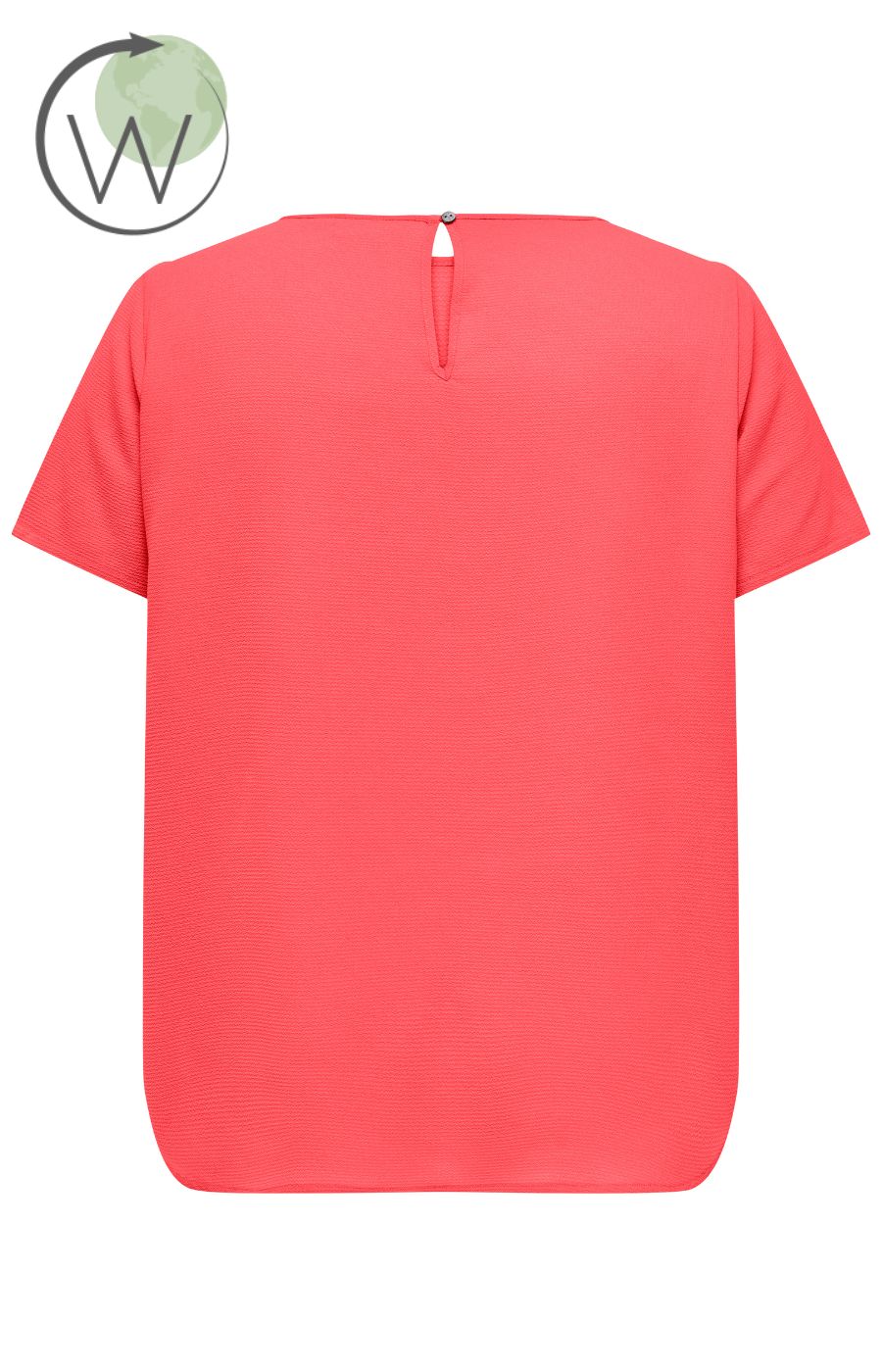 Only Carmakoma Vica Blouse in Coral