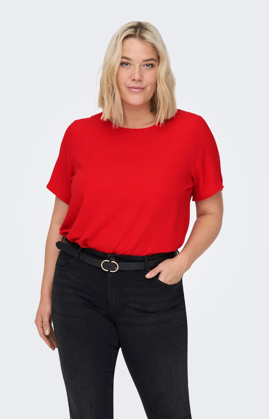 Only Carmakoma Vica Blouse in High Risk Red