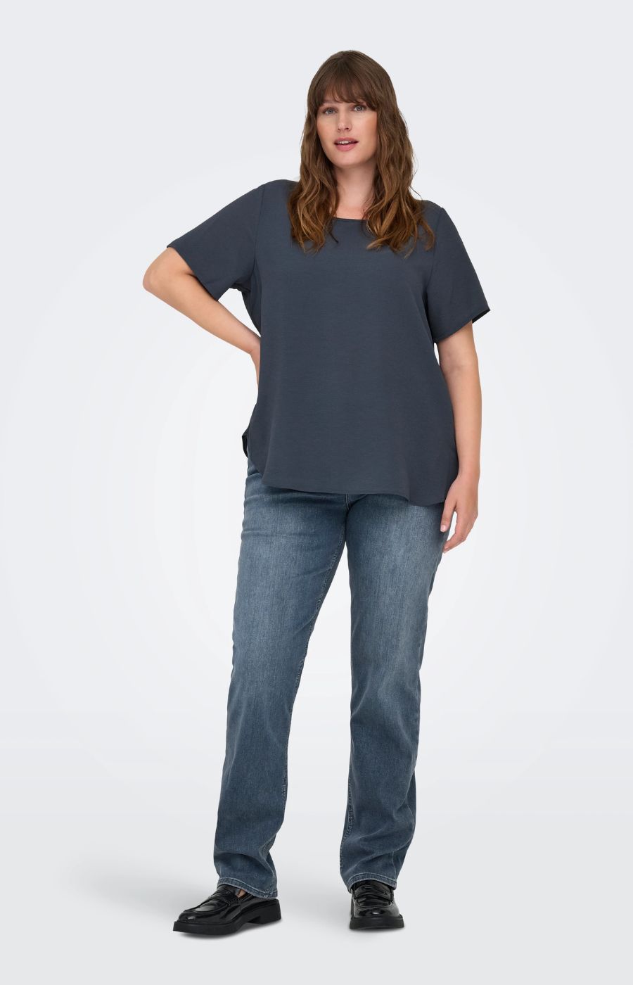 Only Carmakoma Vica Blouse in Ombre Blue