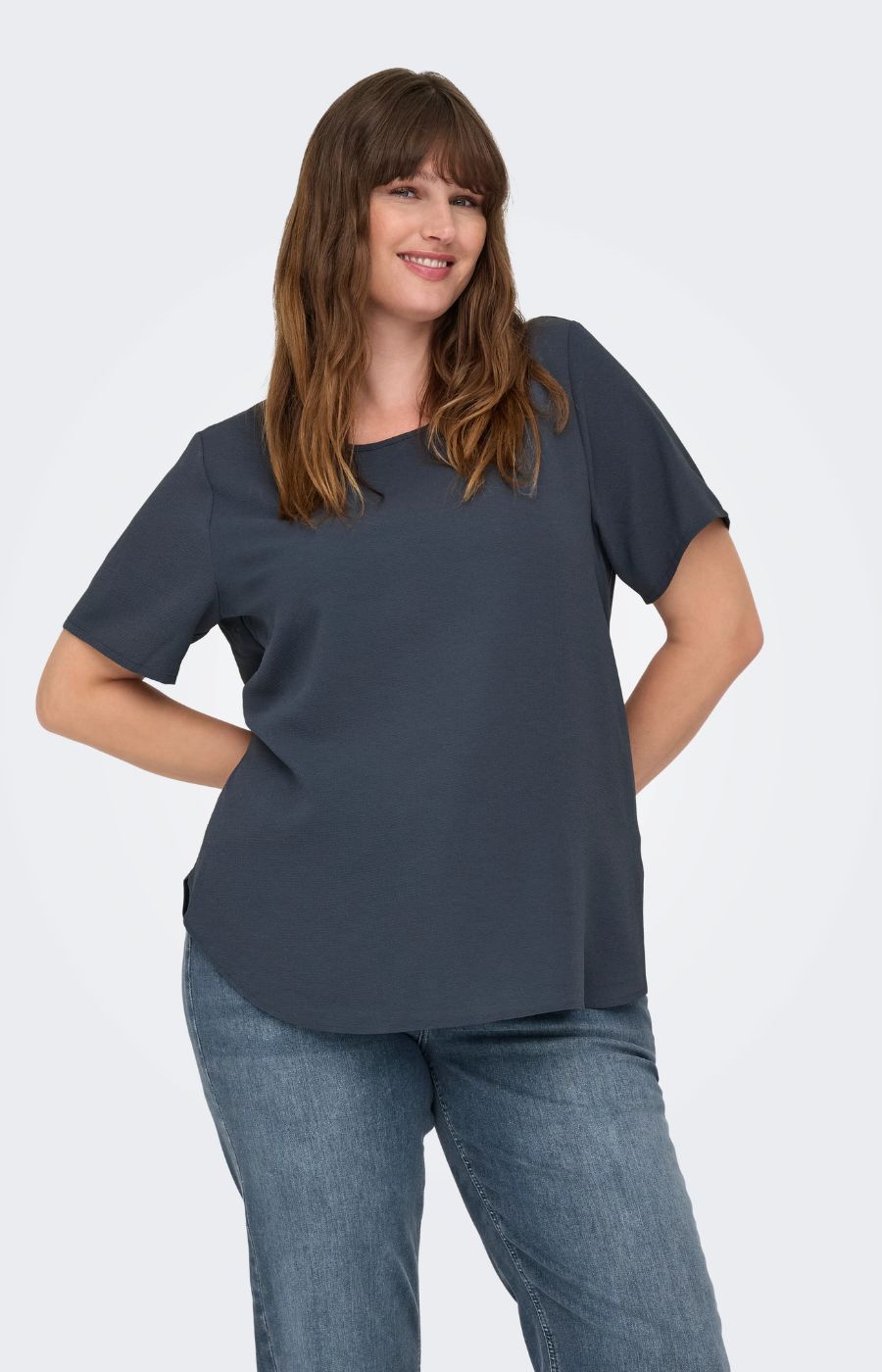 Only Carmakoma Vica Blouse in Ombre Blue