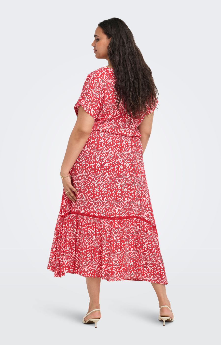 Only Carmakoma Viwi Dress in Red