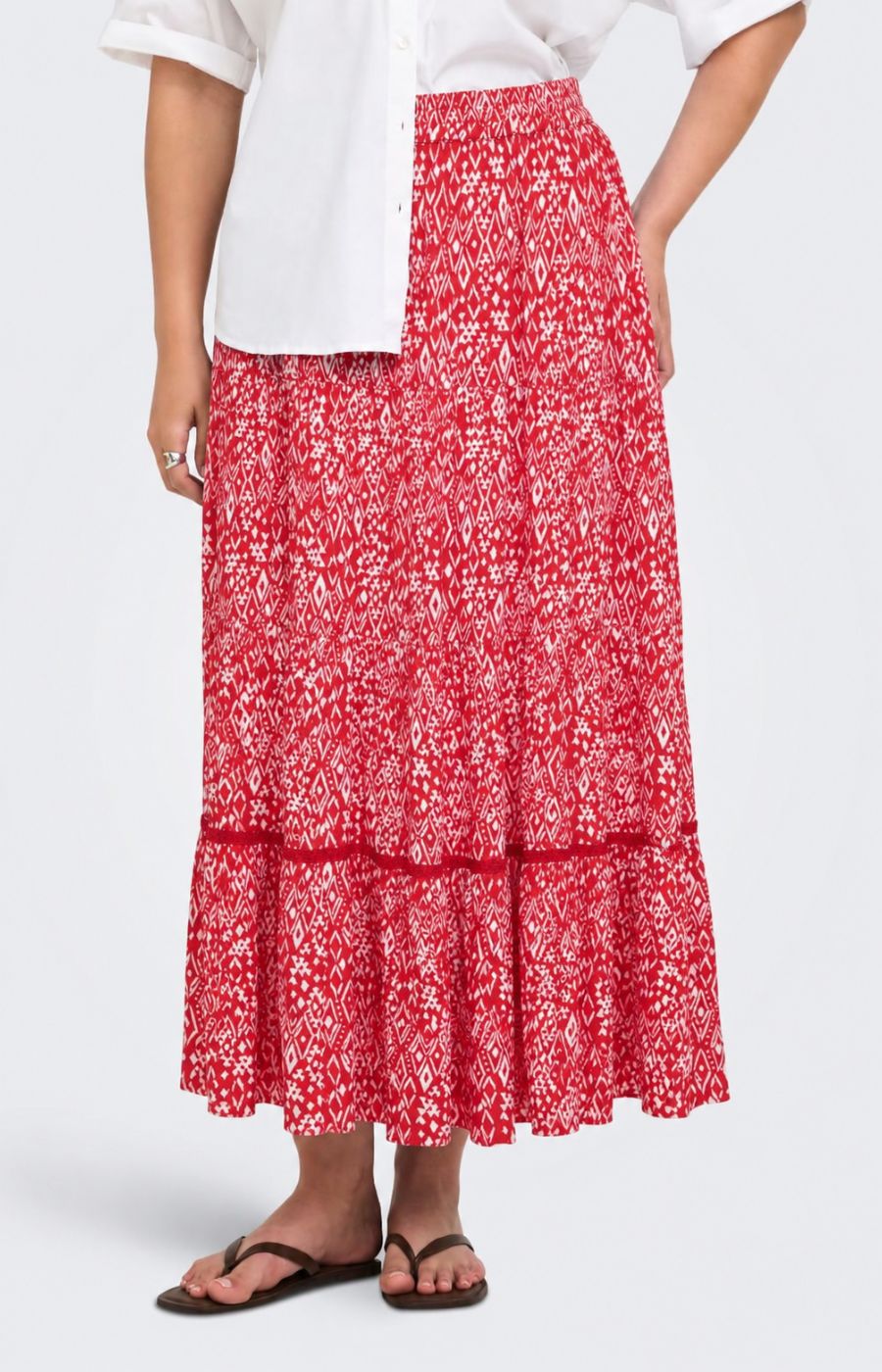 Only Carmakoma Viwi Skirt in Redv