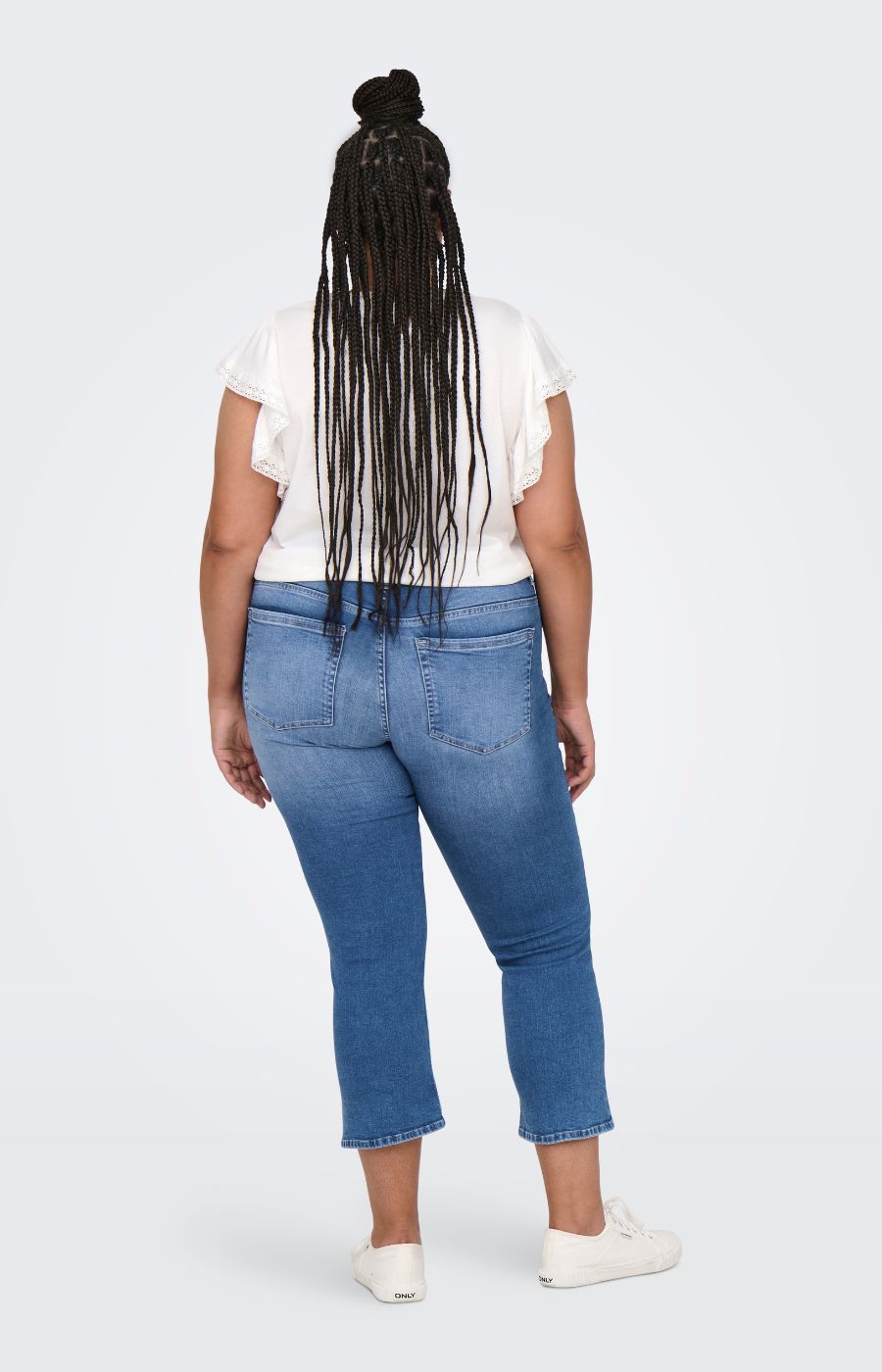 Only Carmakoma Willy Cropped Flared Jean