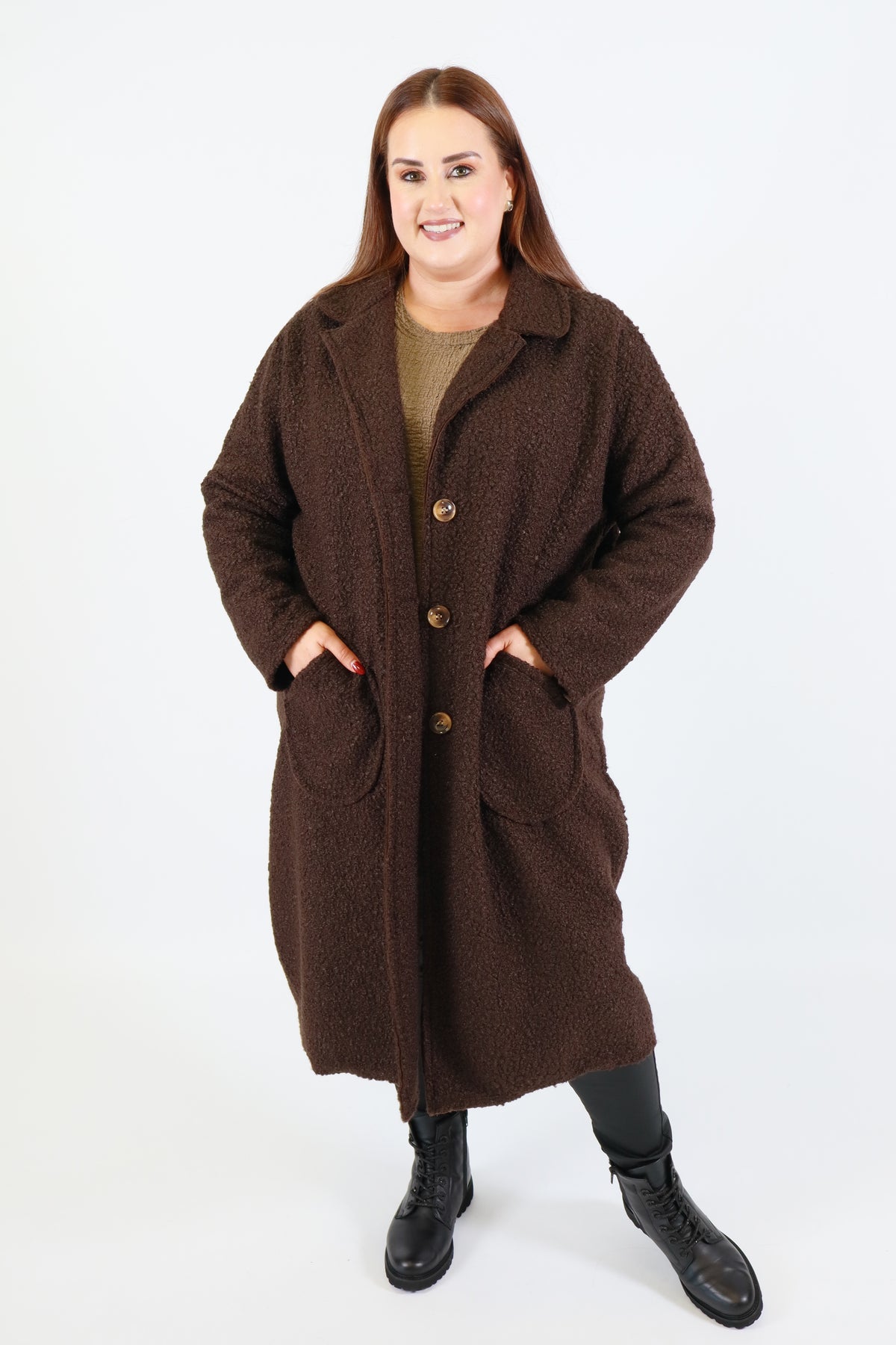 Opal Coat in Brown