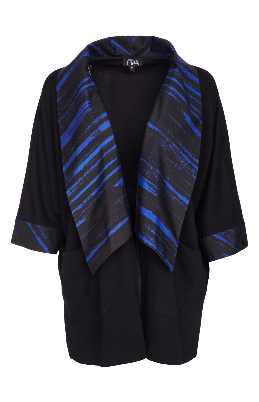 Ora Black Jacket with Blue Strikes