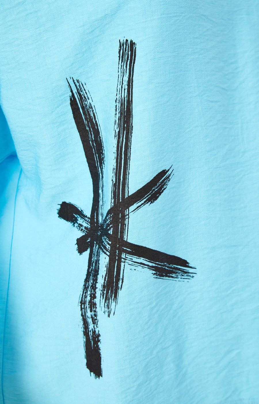 Ora Brushstroke Top in Blue