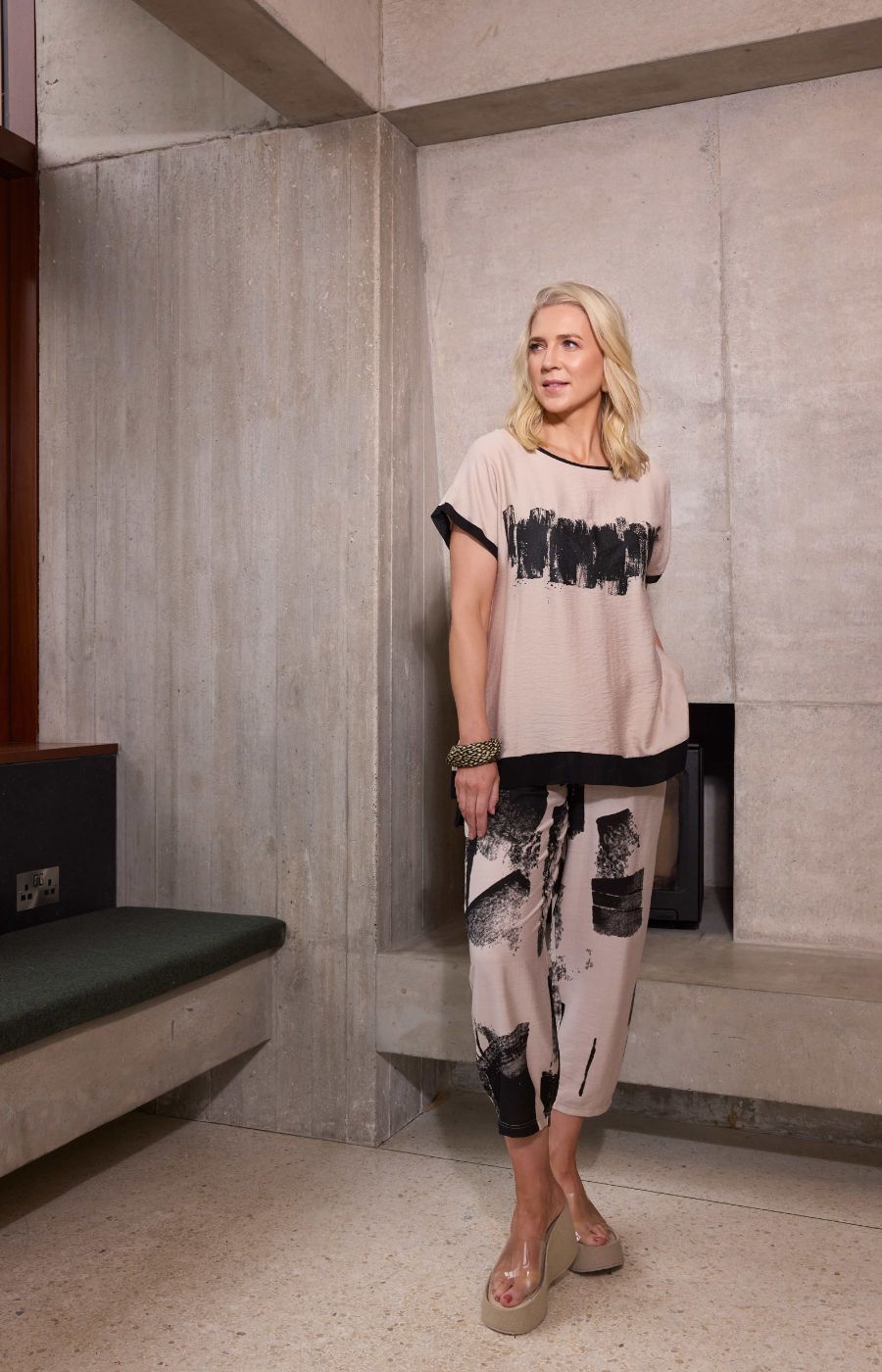 Ora Trousers in Beige