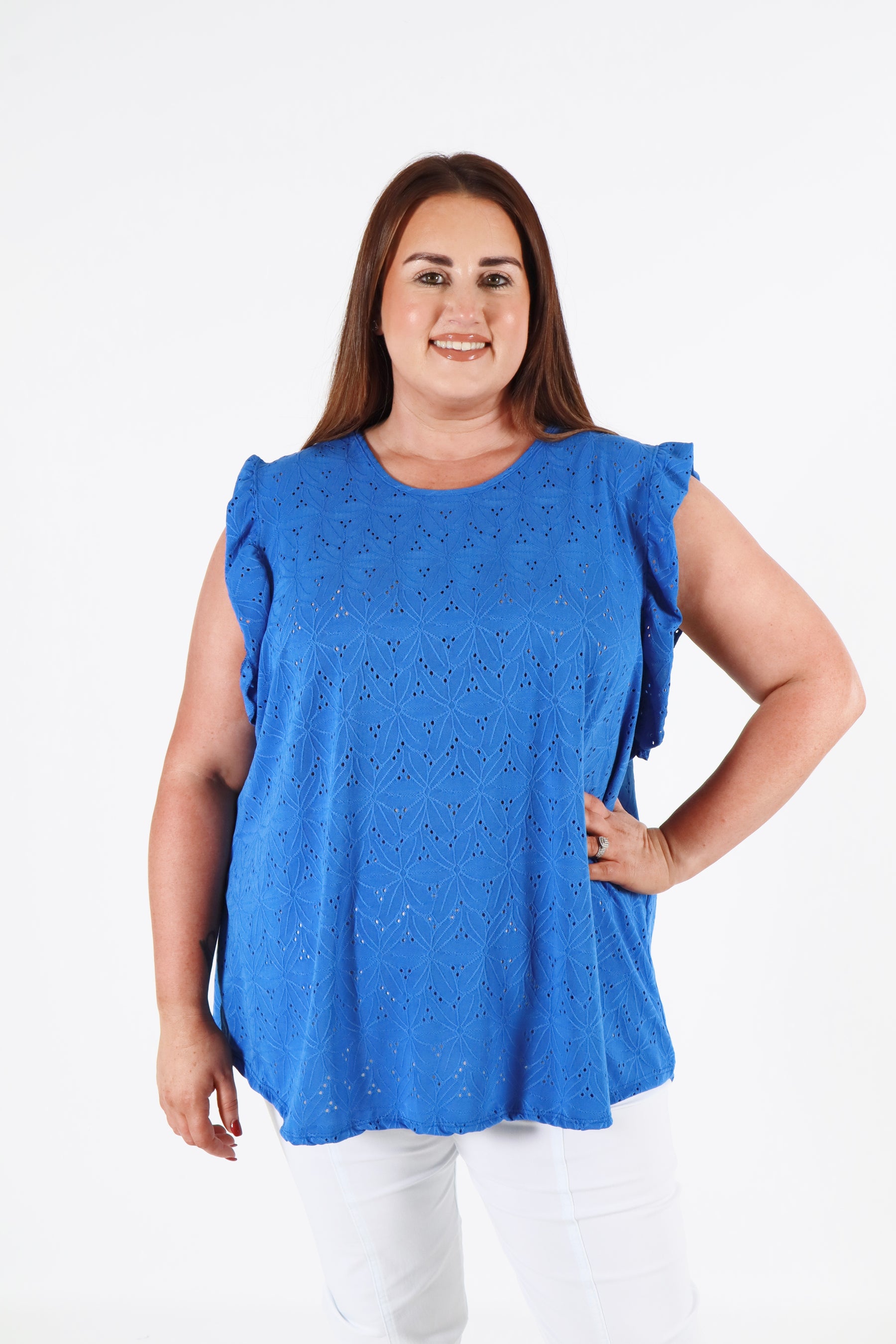 Penelope Blouse in Royal Blue