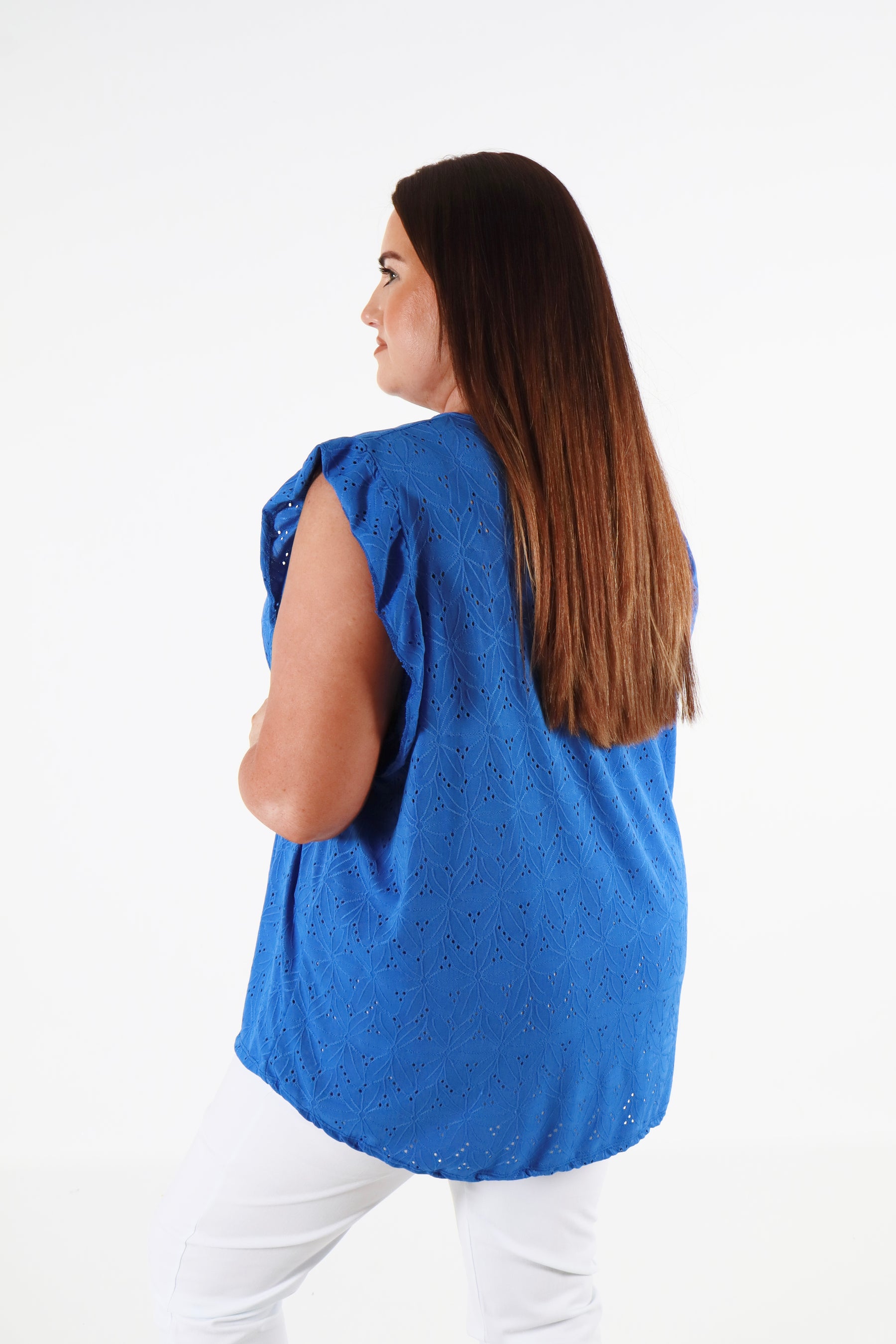 Penelope Blouse in Royal Blue