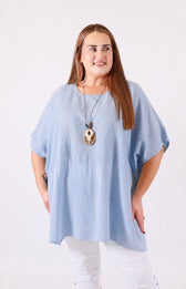 Poppy Blouse in Light Blue