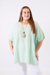 Poppy Blouse in Mint