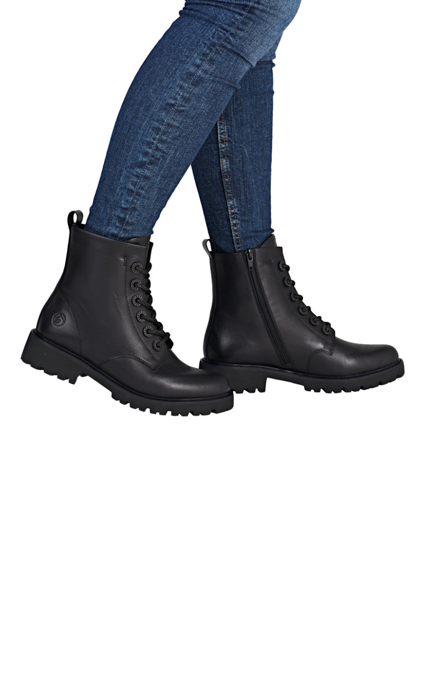 Remonte Sparkle Lace Boots in Black