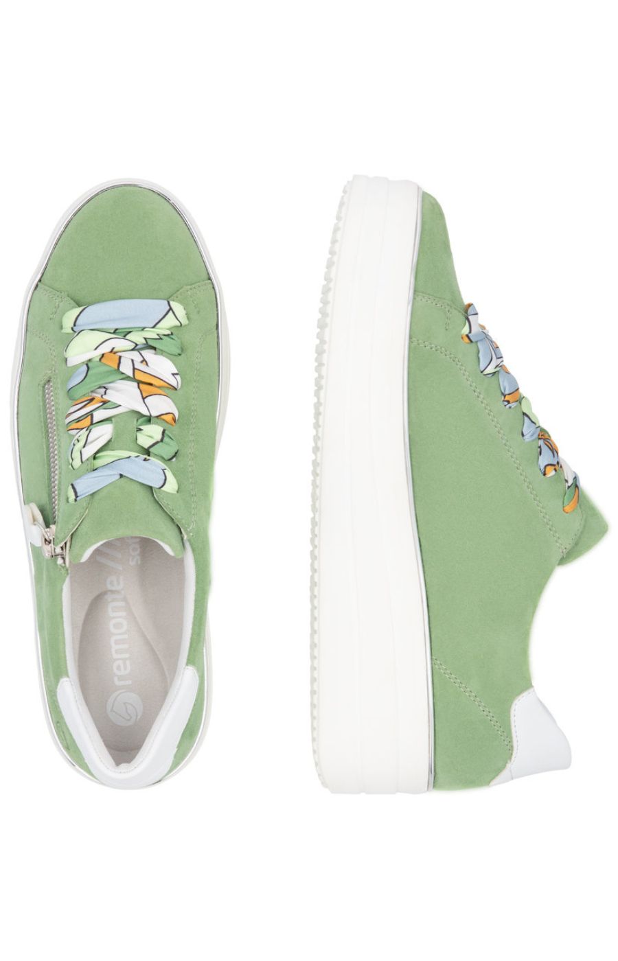 Remonte Green Suede Trainer