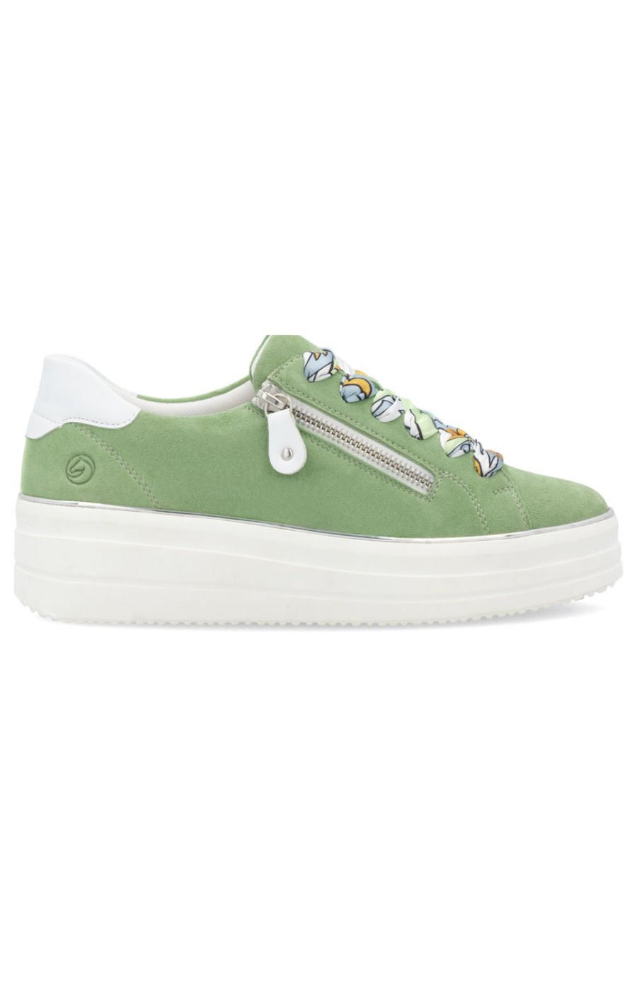 Remonte Green Suede Trainer