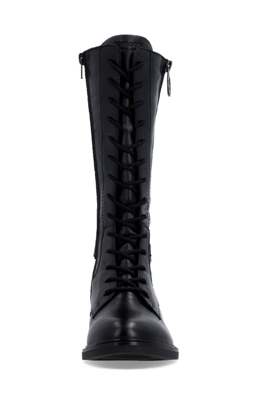 Remonte High Lace Up Boot in Black