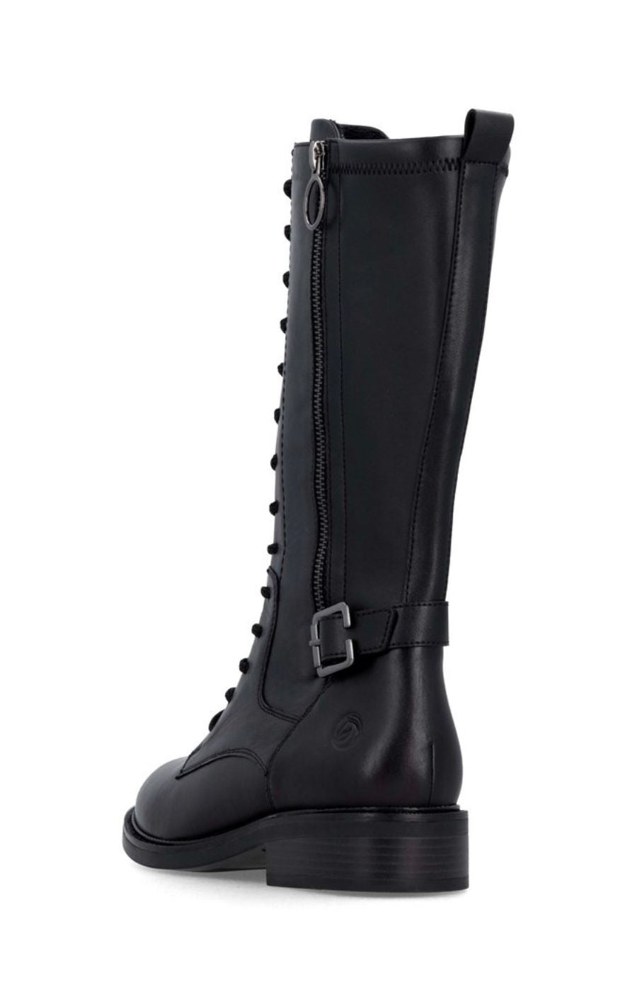 Remonte High Lace Up Boot in Black