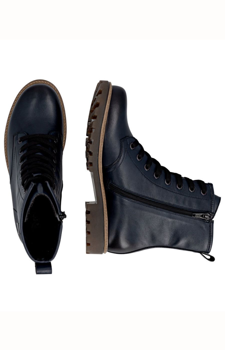 Remonte Leather Boot in Navy