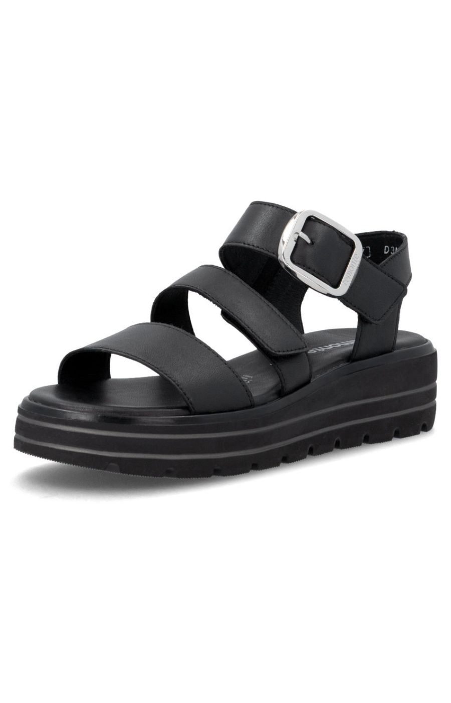 Remonte Platform Sandal in Black