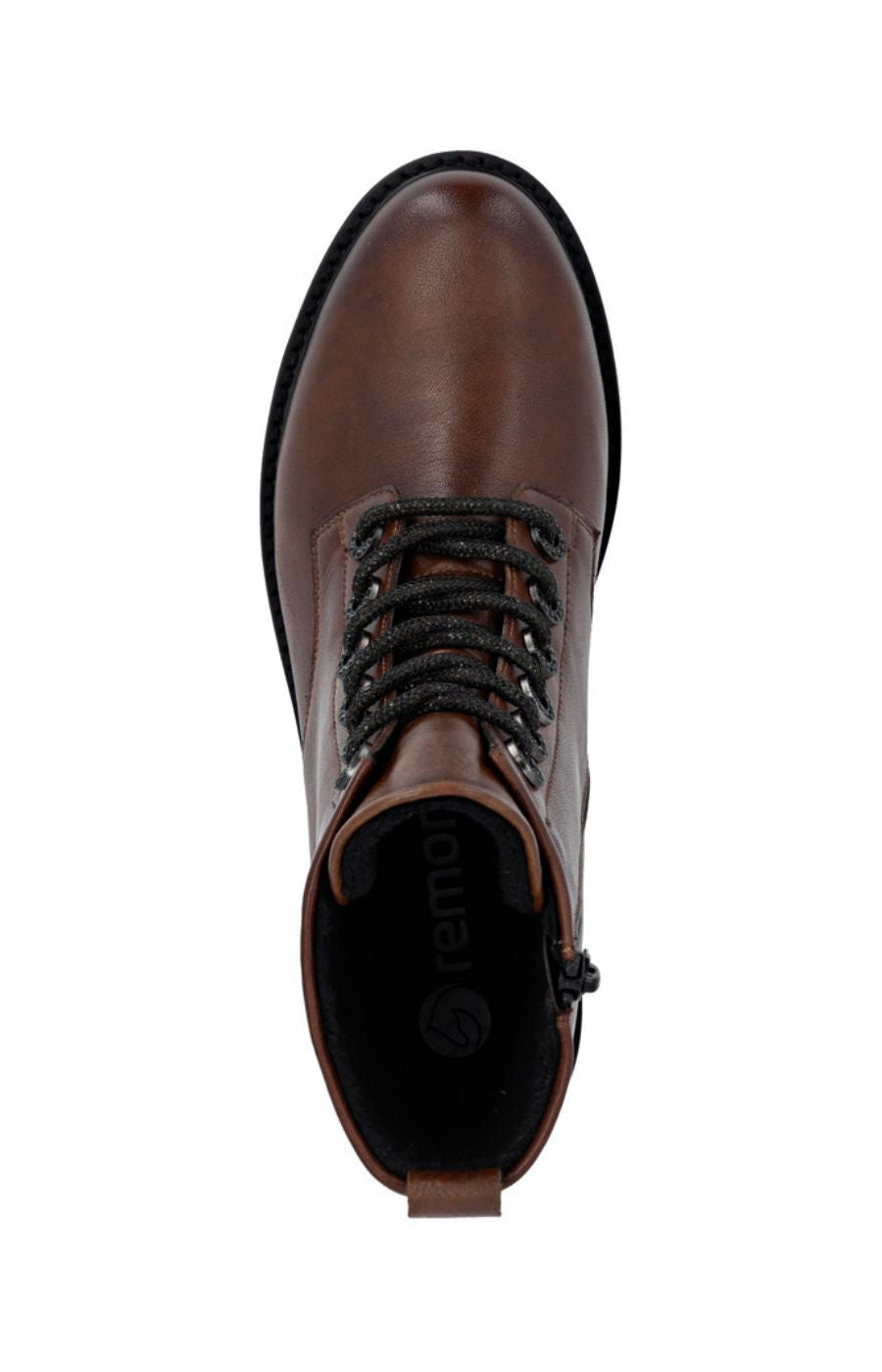 Remonte Sparkle Lace Boots in Brown