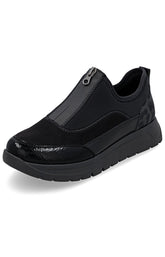 Remonte Zip Trainers in Black