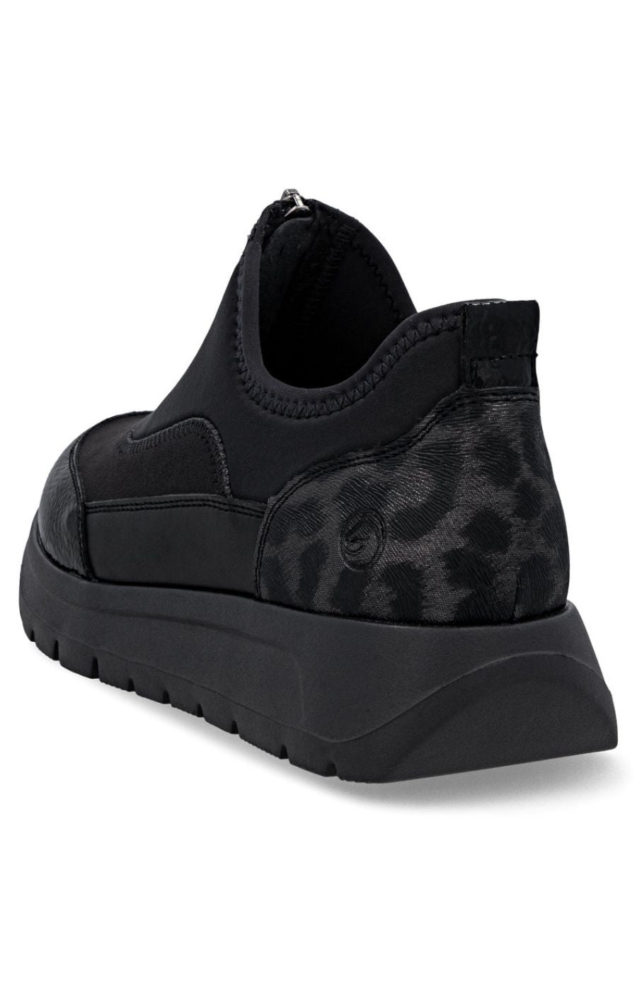 Remonte Zip Trainers in Black