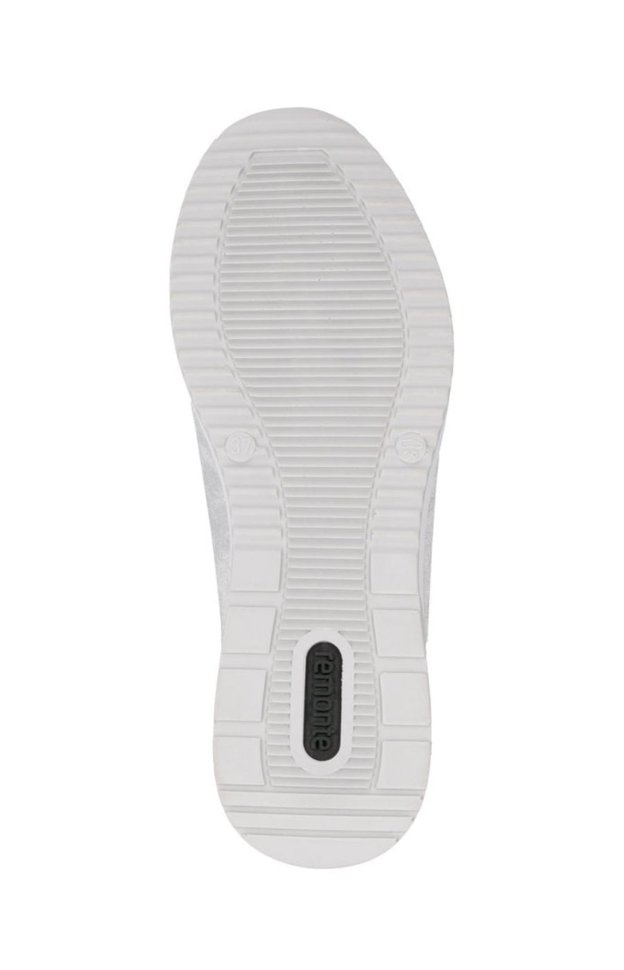 Remonte Zipped Wedge Trainer in Silver