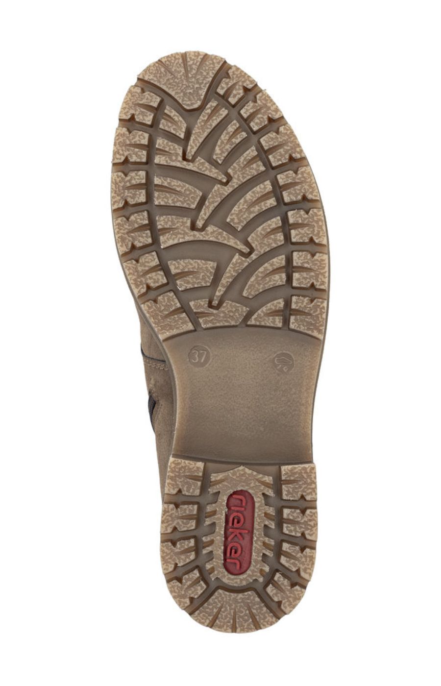 Rieker Biker Lace Up Boot in Taupe