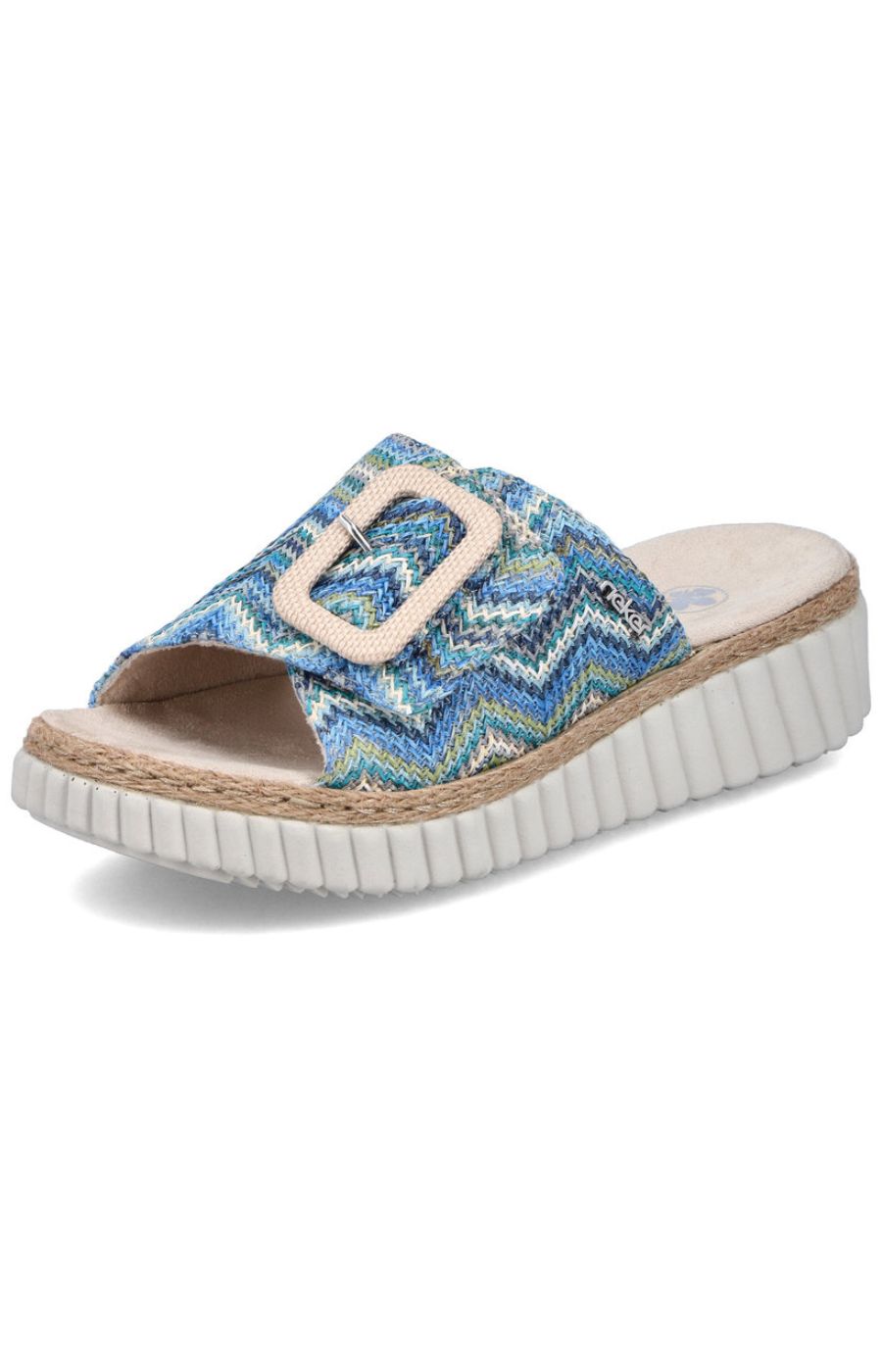 Rieker Braided Mule in Blue