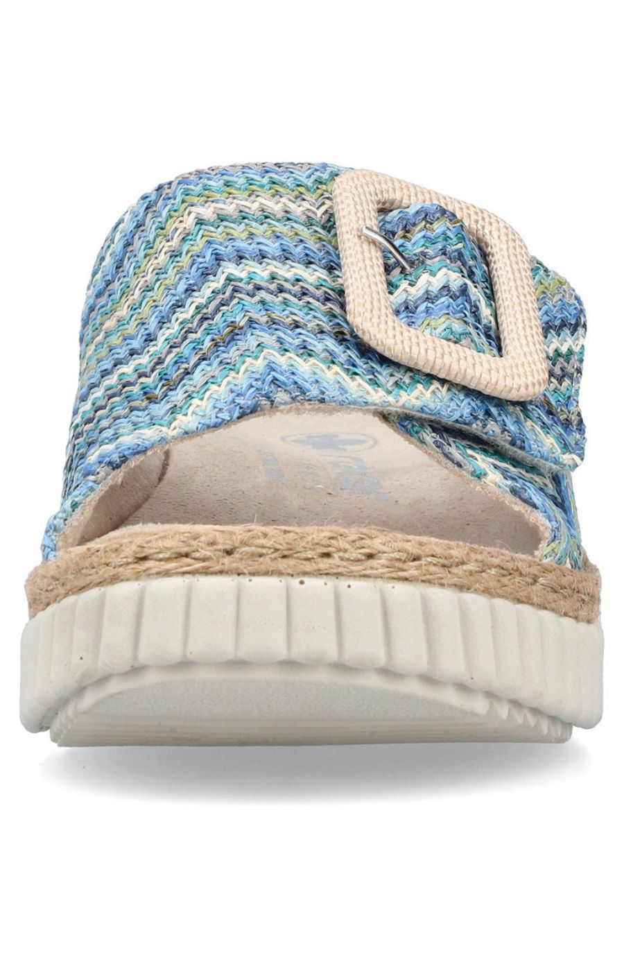 Rieker Braided Mule in Blue