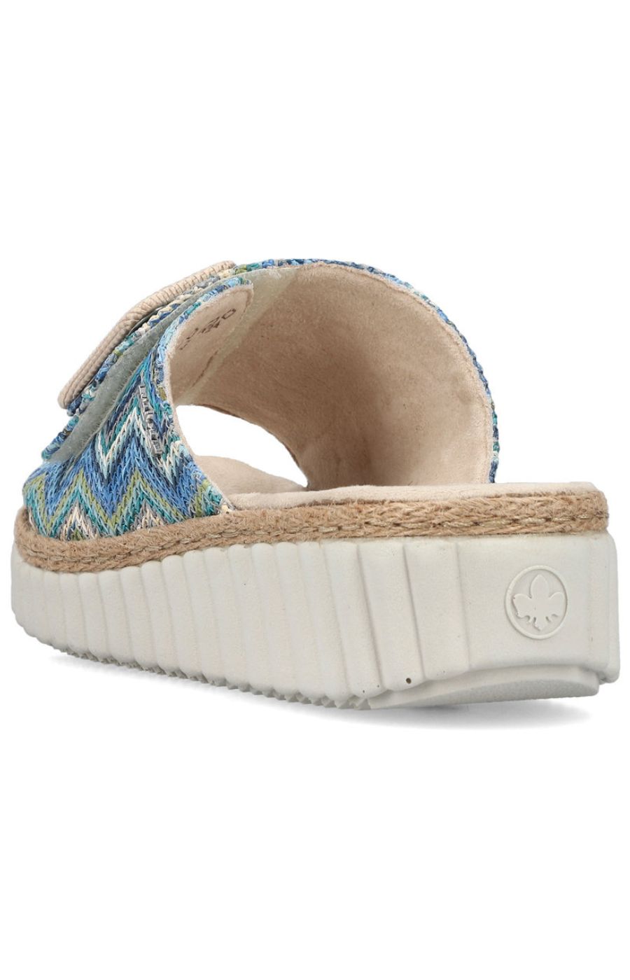 Rieker Braided Mule in Blue