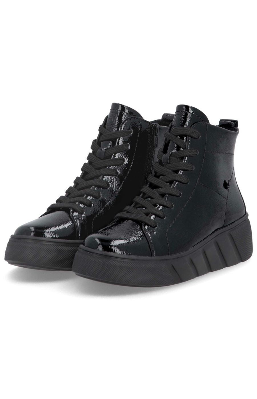 Rieker High Top Trainer in Black