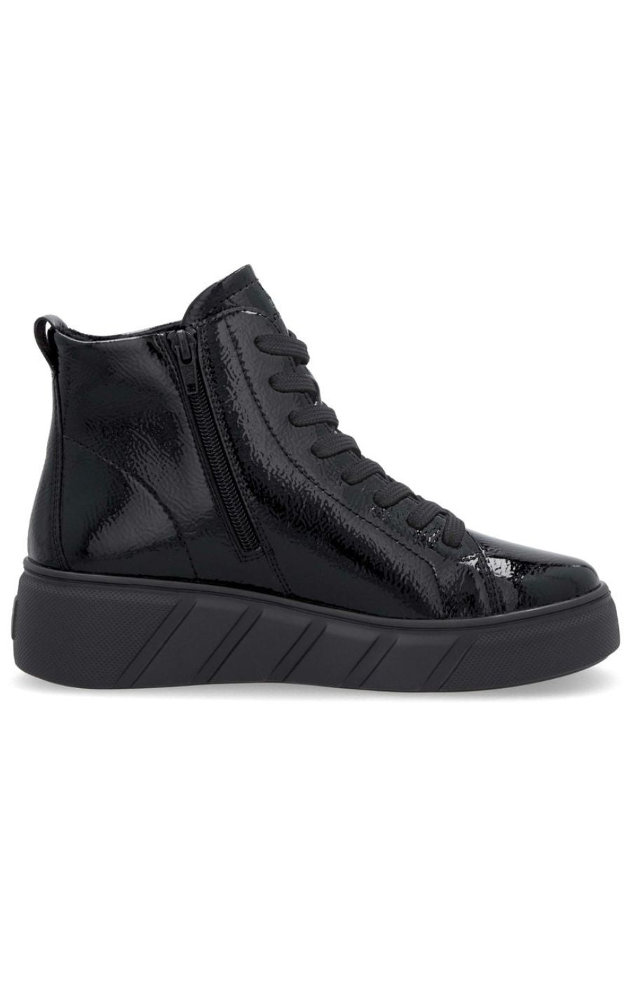 Rieker High Top Trainer in Black