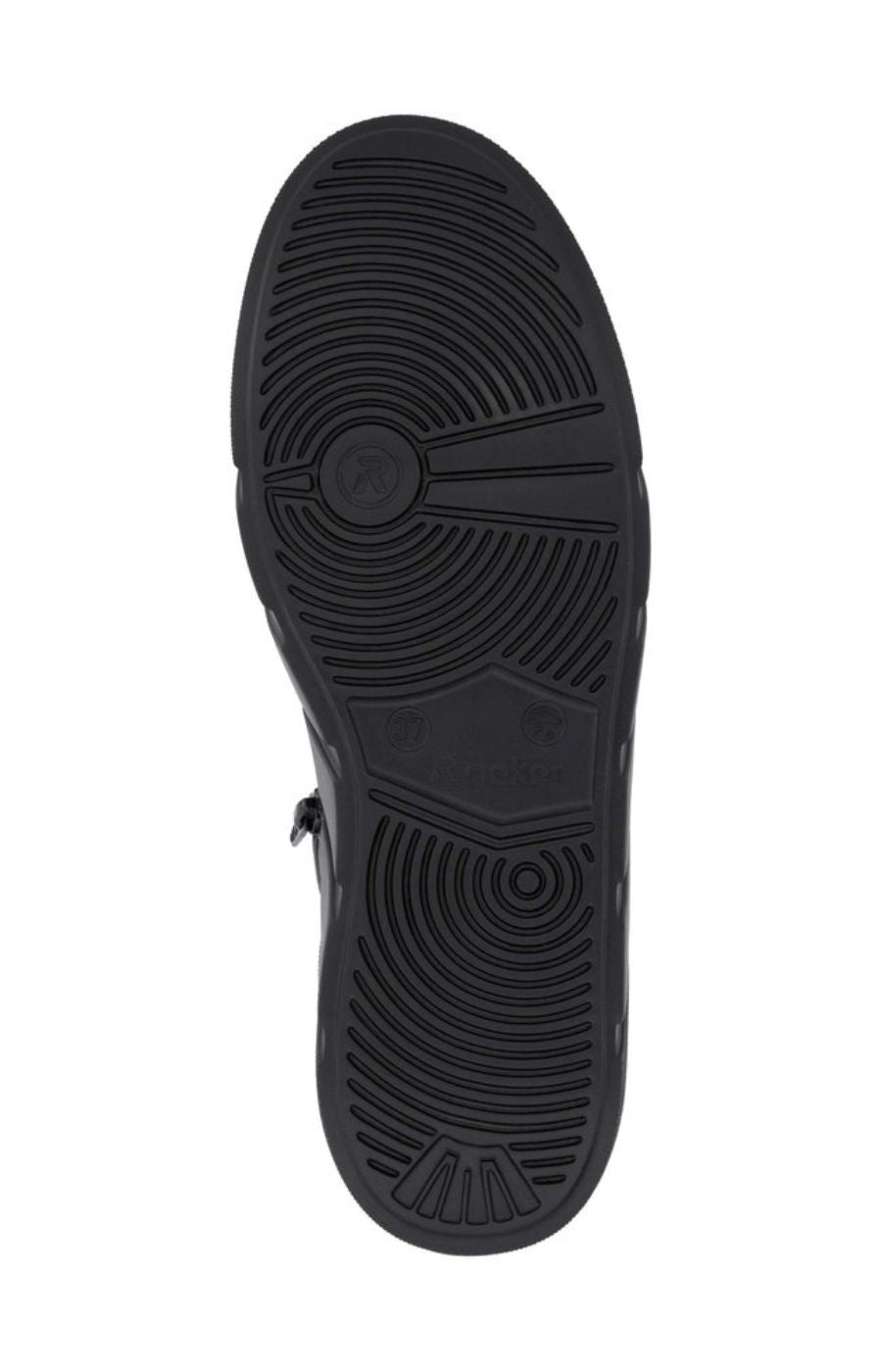 Rieker High Top Trainer in Black