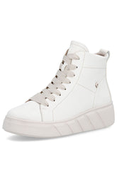 Rieker High Top Trainer in Off White