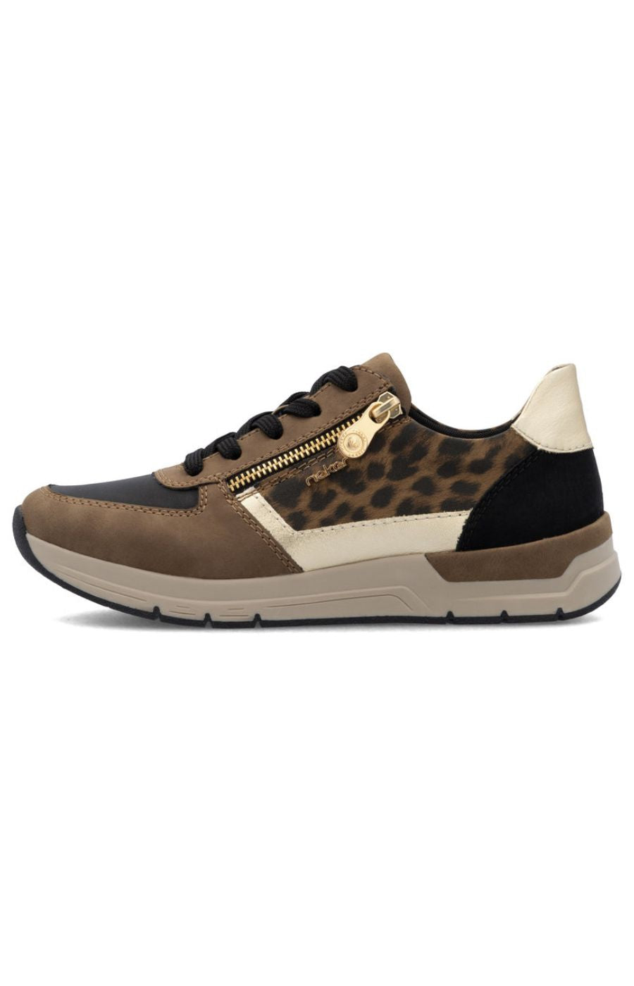 Rieker Leopard Print Trainer