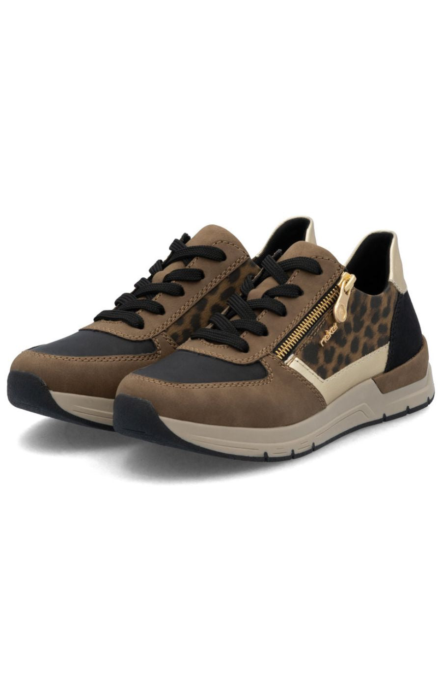 Rieker Leopard Print Trainer
