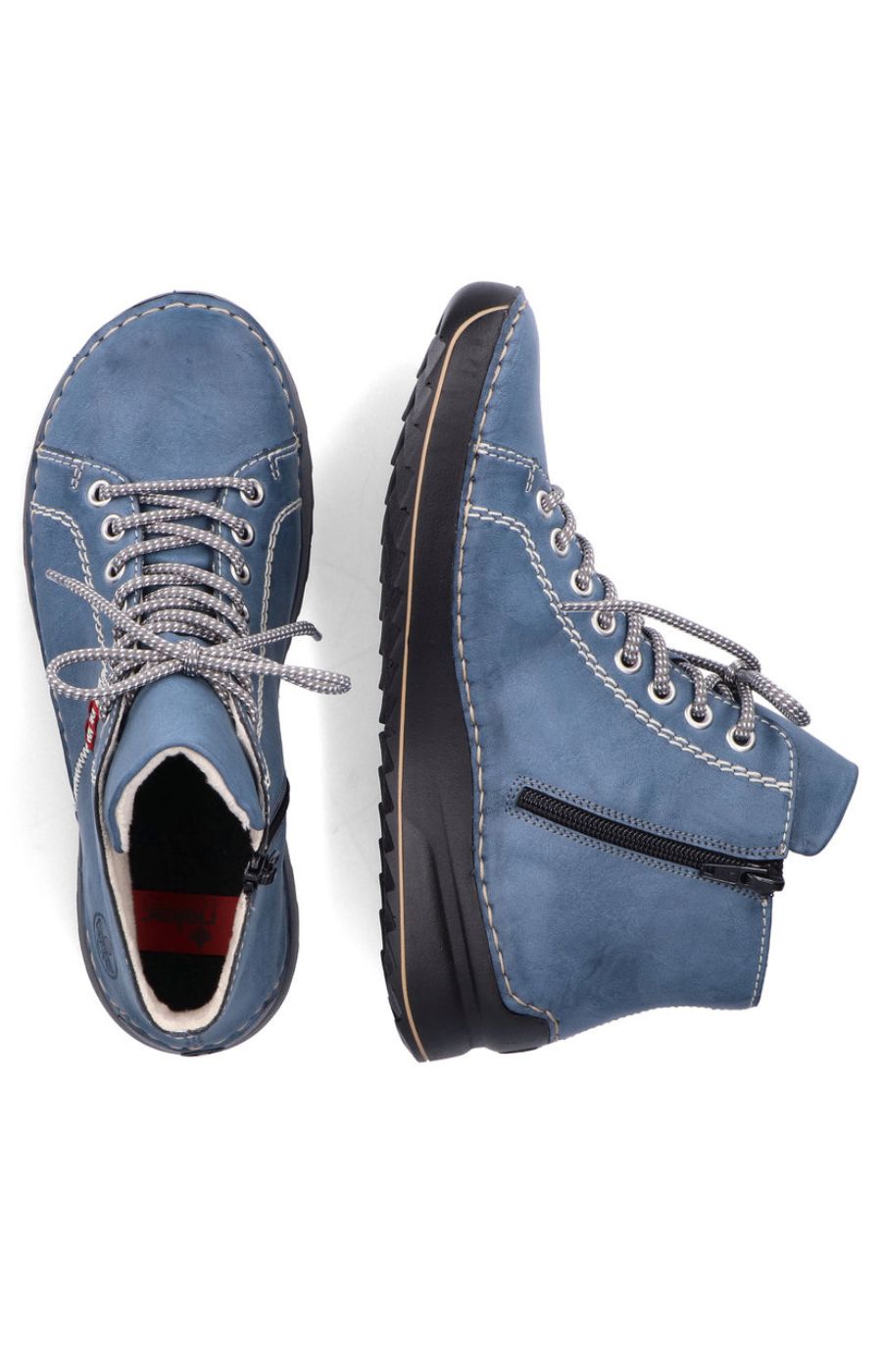 Rieker Stitch Boot in Blue