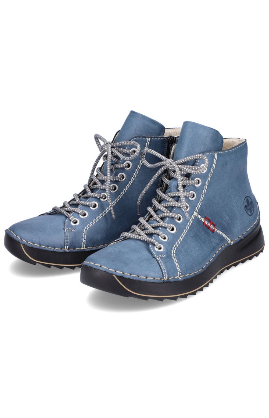 Rieker Stitch Boot in Blue