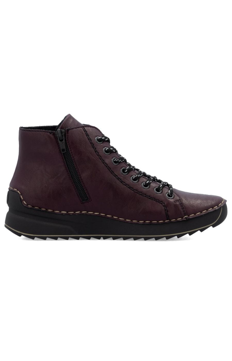 Rieker Stitch Boot in Wine