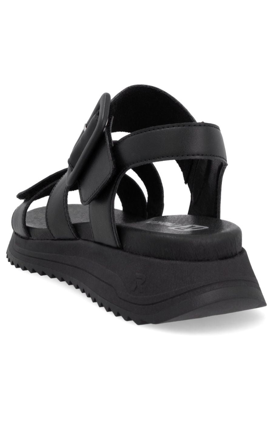 Rieker Strappy Sandal in Black