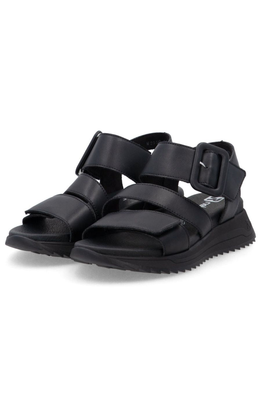 Rieker Strappy Sandal in Black