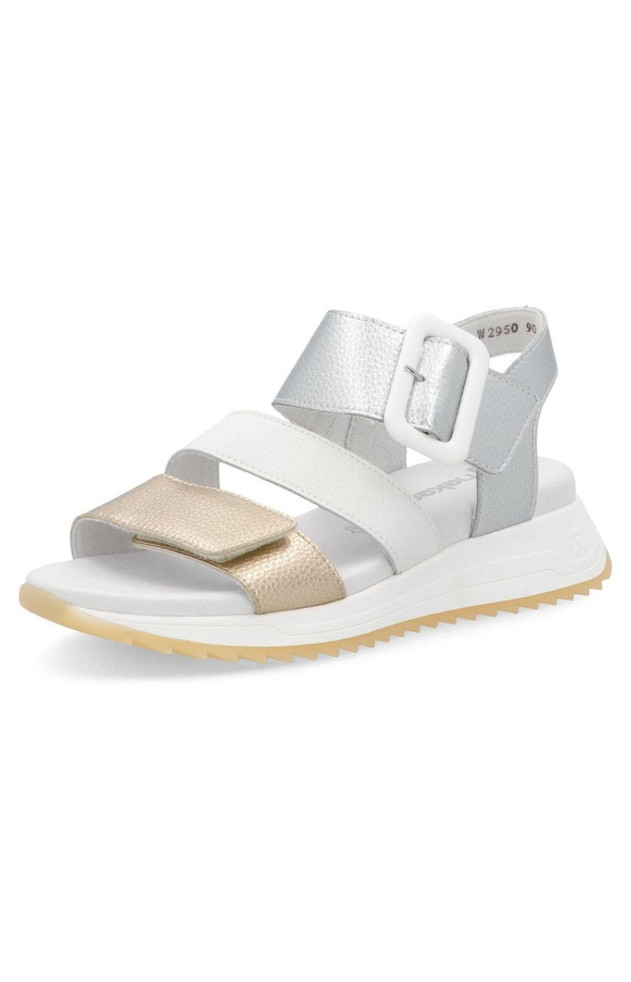 Rieker Strappy Sandal in White