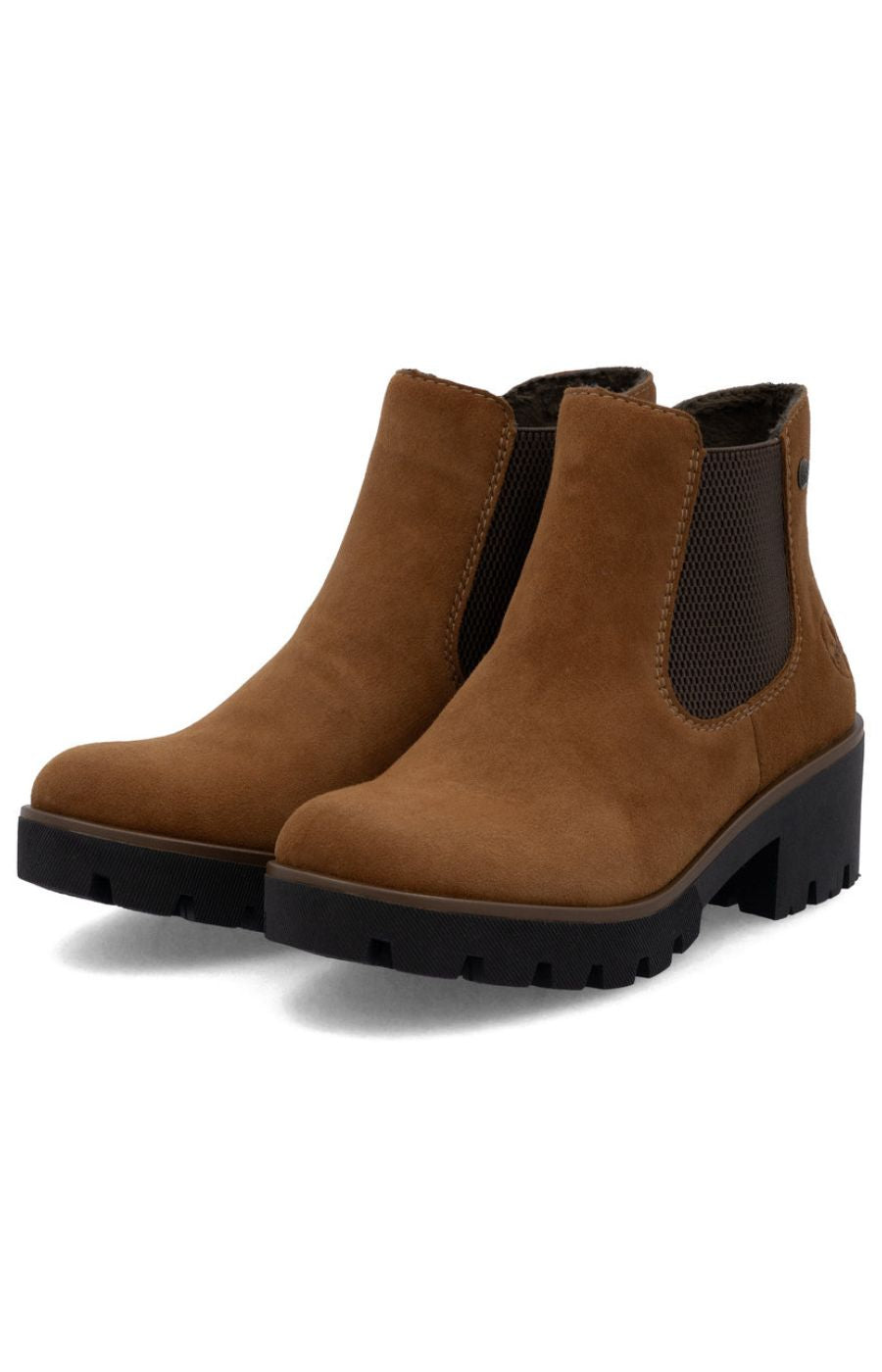 Rieker Suede Chelsea Boot in Brown