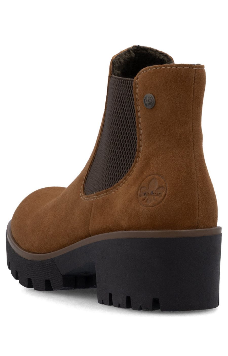 Rieker Suede Chelsea Boot in Brown