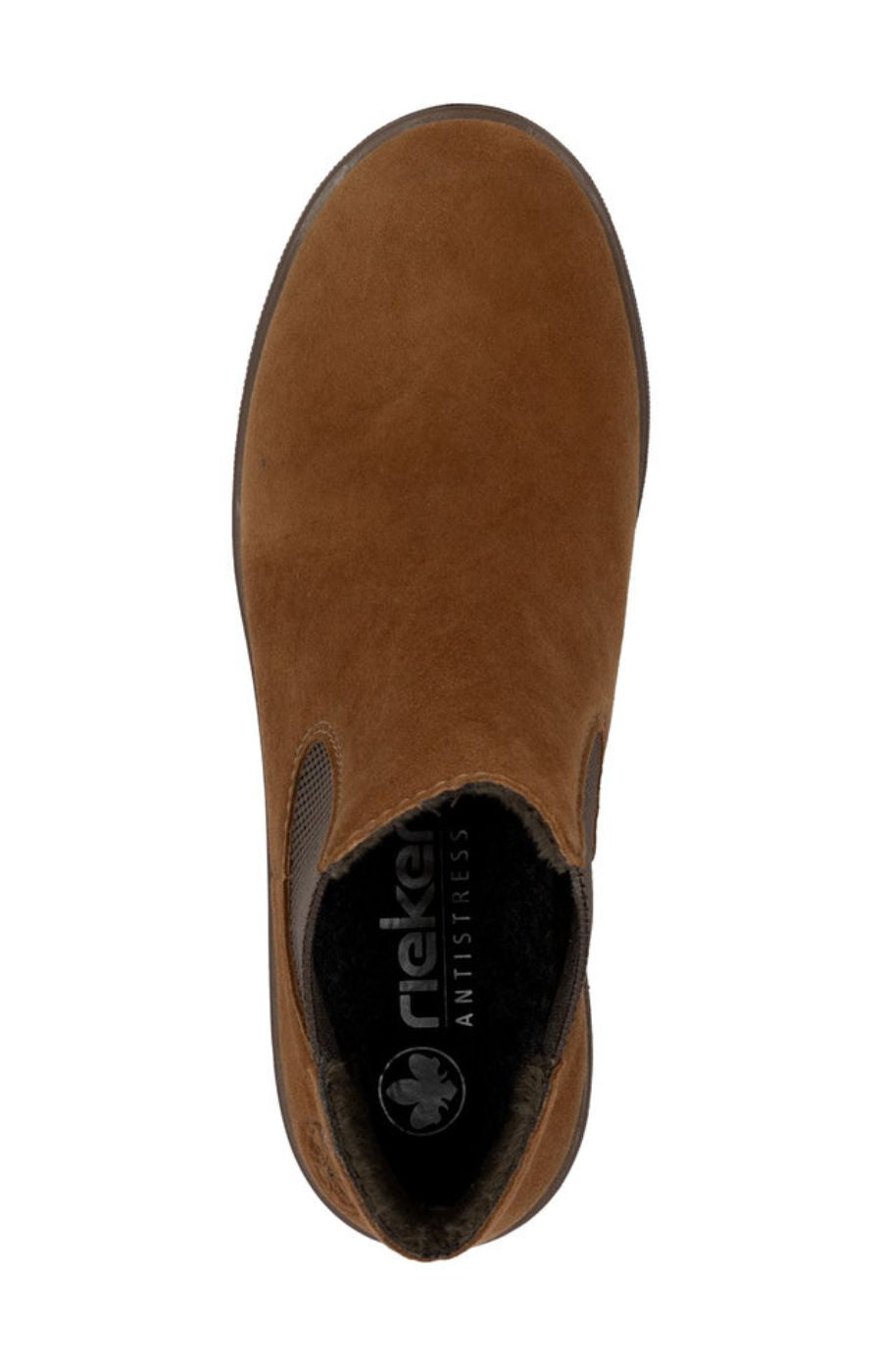 Rieker Suede Chelsea Boot in Brown