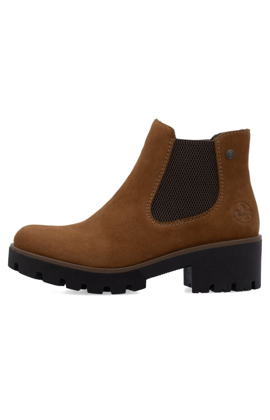 Rieker Suede Chelsea Boot in Brown