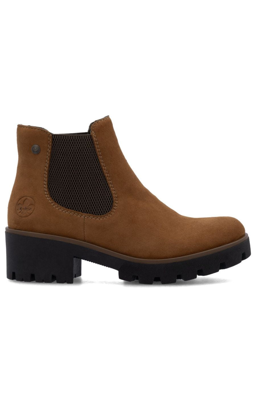 Rieker Suede Chelsea Boot in Brown