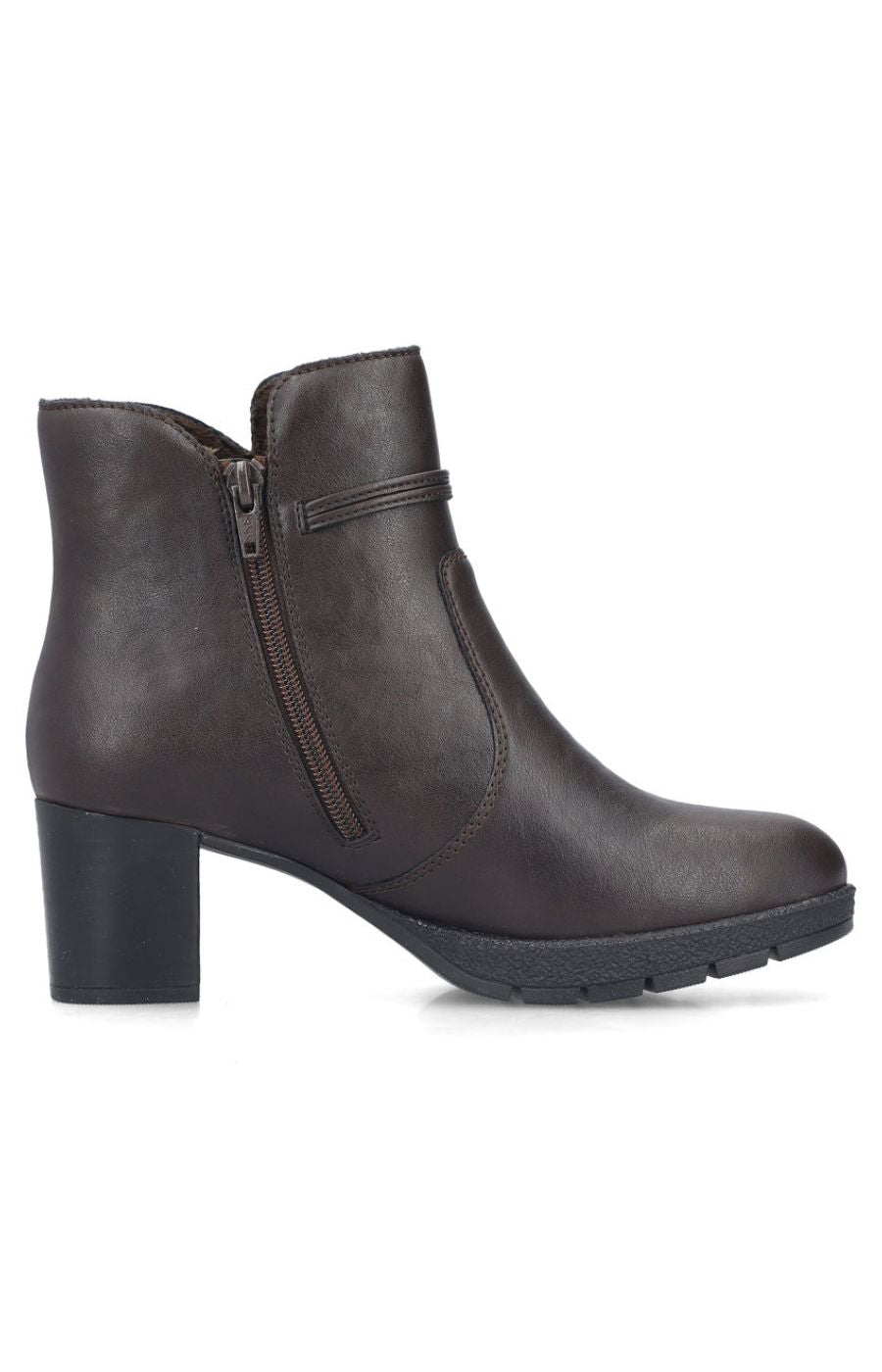 Rieker Tassle Ankle Boot in Brown