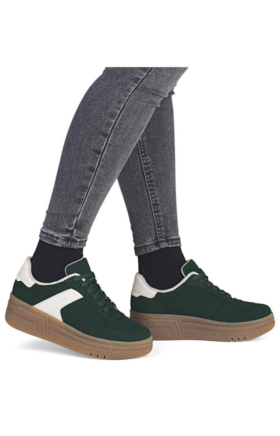 Rieker Trainer in Forest Green