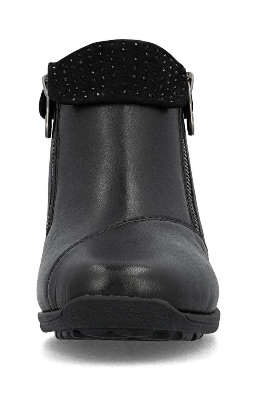 Rieker Zip Boots in Black